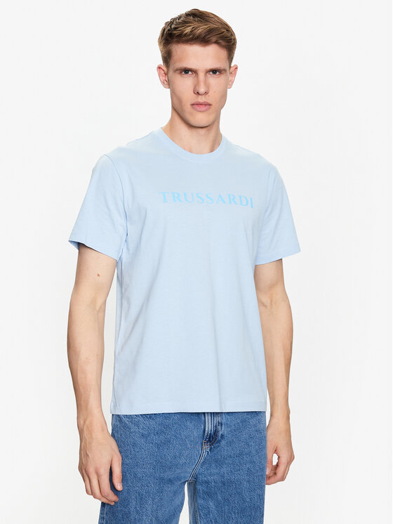 Trussardi T-krekls 52T00724 Gaiši zils Regular Fit