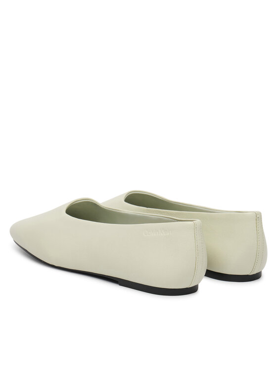Calvin Klein Calvin Klein Baleriny Round Ballerina Lth HW0HW02943 Biały