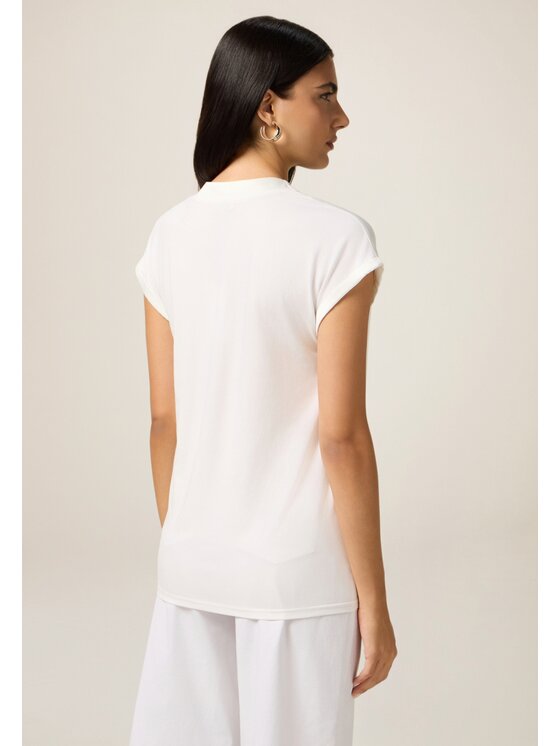 Oltre Oltre T-shirt G268J104217N0C1 Bianco Regular Fit