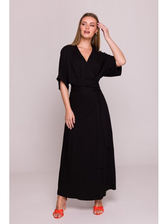 Stylove Stylove Sukienka letnia S406 Czarny Beachy Fit