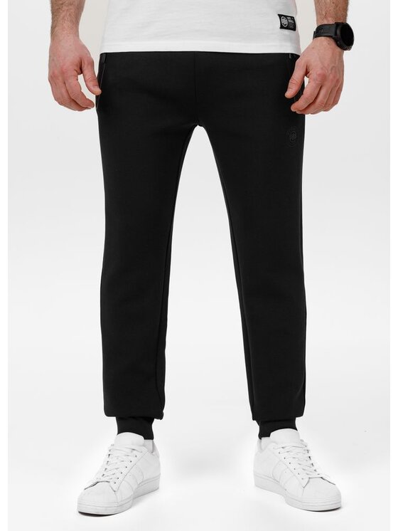 PITBULL PITBULL Spodnie dresowe AUTOMATIC Czarny Regular Fit
