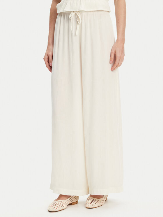 United Colors Of Benetton United Colors Of Benetton Текстилни панталони 4VW95F00C Екрю Relaxed Fit