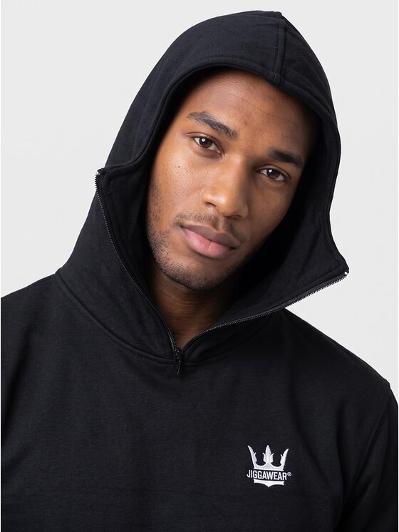 Jigga Wear Jigga Wear Bluza MASKA DRILL NINJA 132703 Czarny Regular Fit