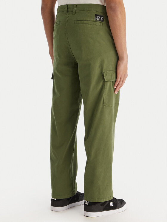 DC Shoes DC Shoes Штани карго Worker Baggy Chino Cargo EDYNP03170 Зелений Relaxed Fit
