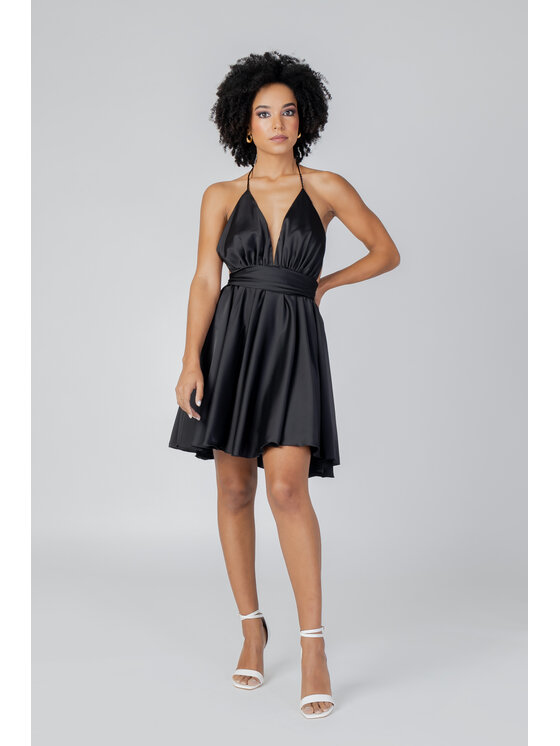 Sol Wears Women Sol Wears Women Abito da sera DIANA CORTO Nero To Fit