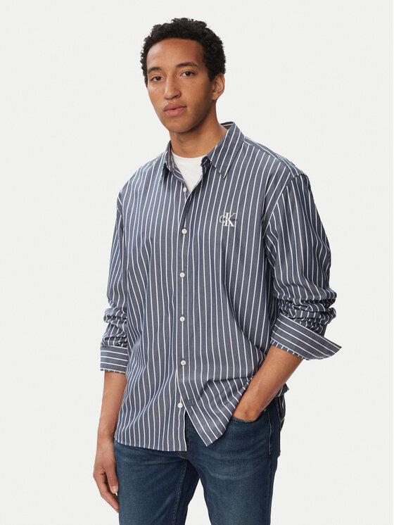 Calvin Klein Jeans Cămașă Ls Yd LV04RF106G Albastru Regular Fit