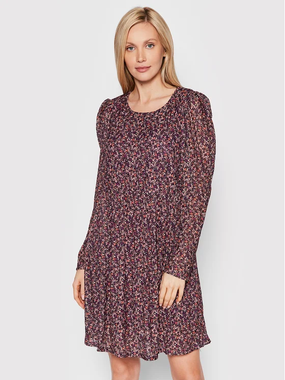 Vila Kleid für den Alltag Mena 14076922 Violett Regular Fit
