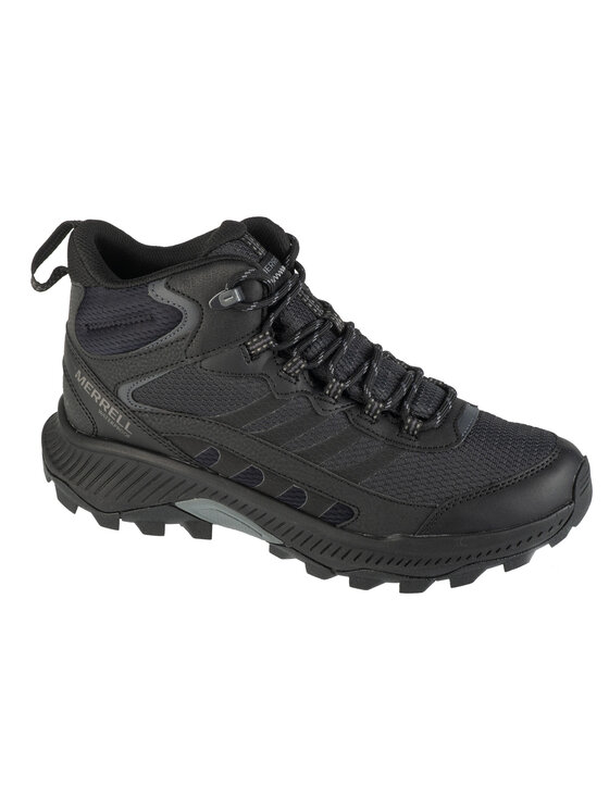 Buty wspinaczkowe, rozmiar 46, Czarne, Merrell Speed Strike 2 Mid WP