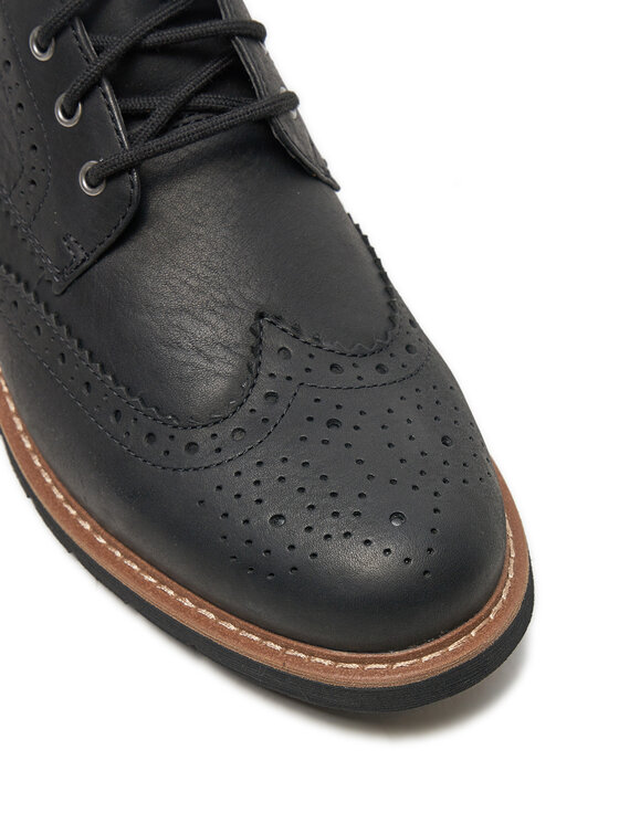 Clarks Clarks Ботуши Batcombe Lord 261348577 Черен