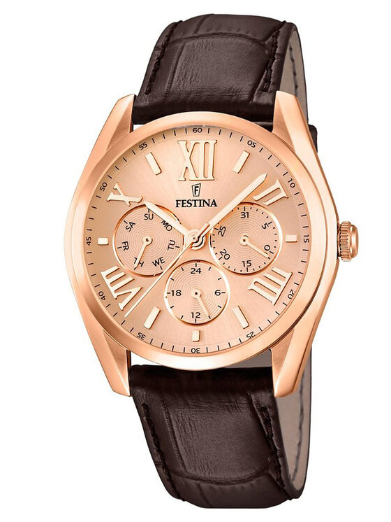 Festina Festina Zegarek 16754/2 Brązowy
