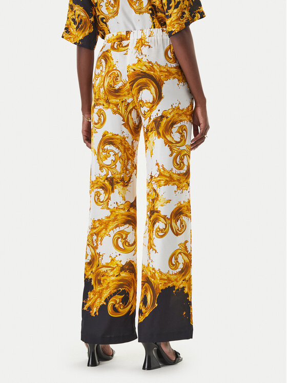 Versace Jeans Couture Versace Jeans Couture Szövet nadrág 80HAA1P2 NS833 Sötétsárga Regular Fit
