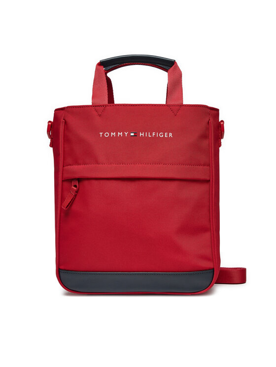 Tommy Hilfiger Ročna Torba Th Essential Shoulder Bag AU0AU01950 Rdeča