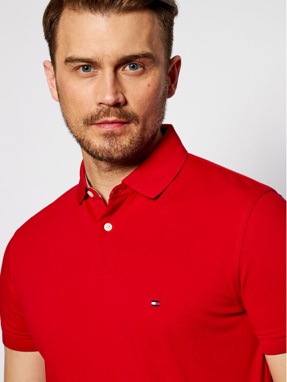 Tommy Hilfiger Tommy Hilfiger Polokošile 1985 MW0MW17770 Červená Regular Fit