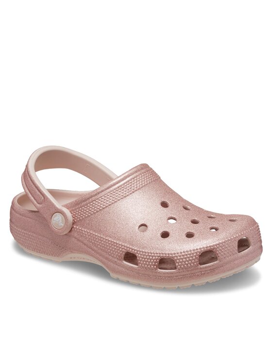 Crocs Crocs Šľapky Classic Glitter Clog Quartz 205942 Ružová
