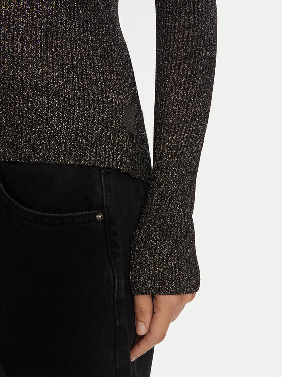 HUGO Hugo Pulover Sunessya 50522557 Črna Slim Fit