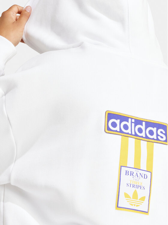 adidas adidas Majica dugih rukava Adibreak IS2435 Bijela Loose Fit