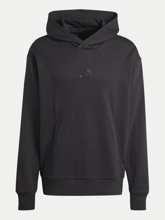 adidas adidas Majica dugih rukava ALL SZN French Terry IX1248 Crna Loose Fit