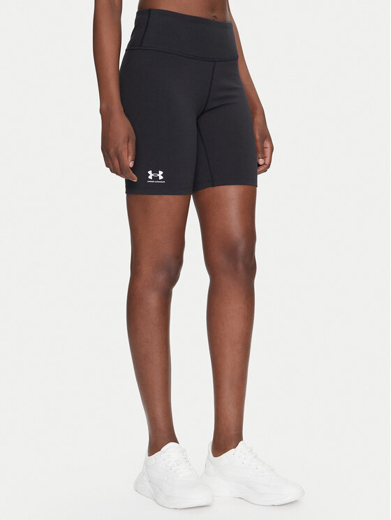 Under Armour Cyklistické šortky Rival 7" 1386703 Čierna Slim Fit