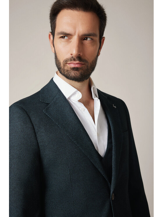 Lancerto Lancerto Marynarka Lovere MA131225000003 Zielony Slim Fit