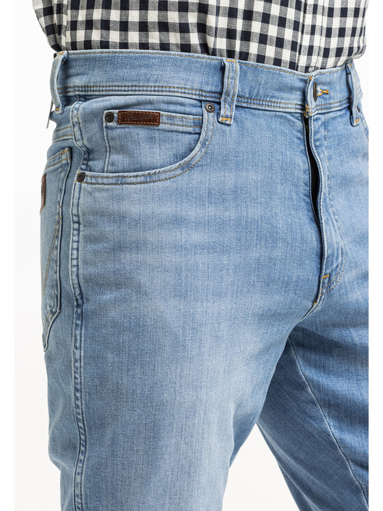 Wrangler Wrangler Jeansy TEXAS SLIM Niebieski Slim Fit