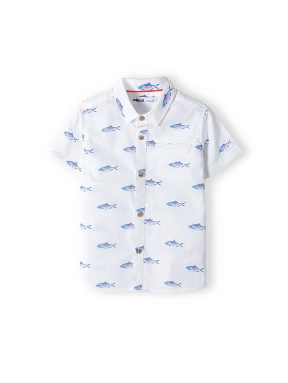 MINOTI MINOTI T-Shirt tide 9 Biały Regular Fit