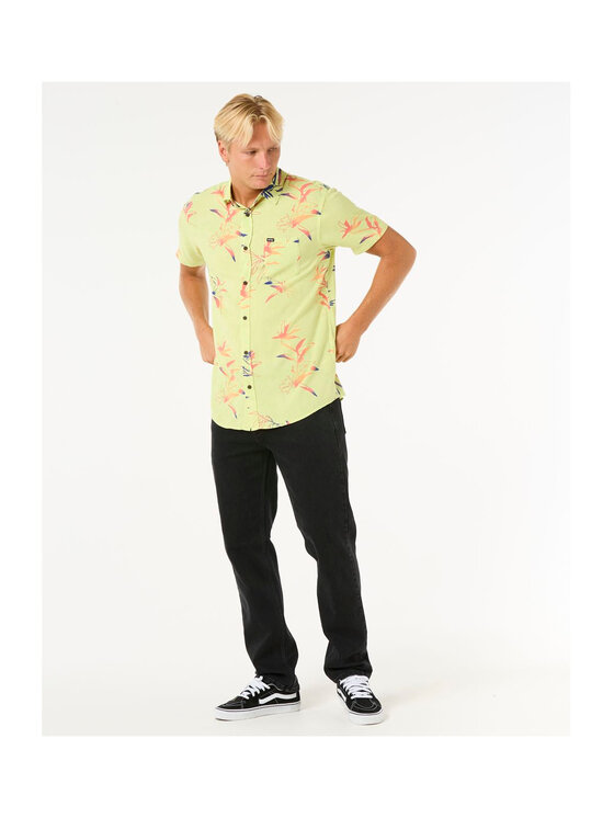 Rip Curl Rip Curl Koszula Fun Times S/S Shirt Żółty Standard Fit