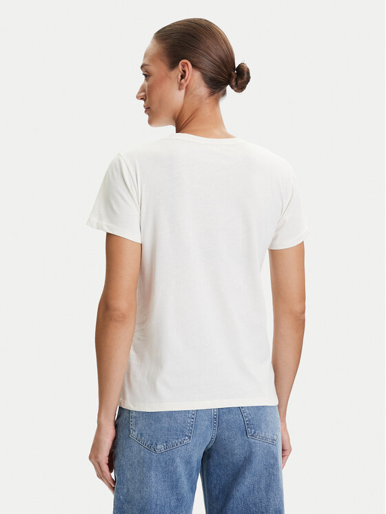 Liu Jo Sport Liu Jo Sport T-krekls TF5162 JS923 Écru Regular Fit