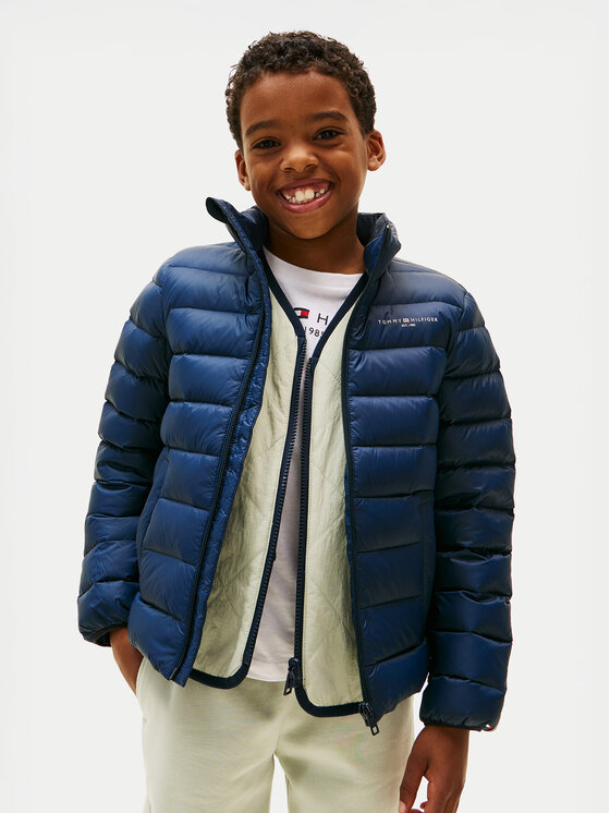 Tommy Hilfiger Tommy Hilfiger Пухено яке Essential KS0KS00652 Тъмносин Regular Fit