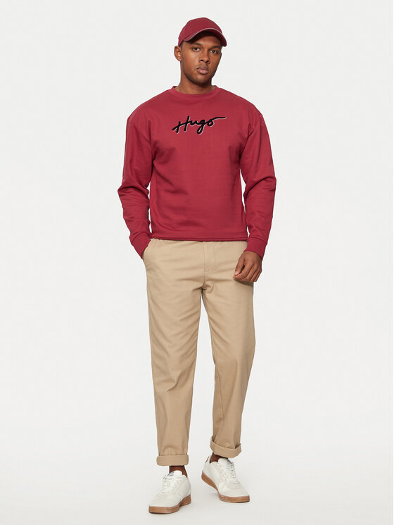 HUGO Hugo Bluza Easy 50528579 Czerwony Regular Fit