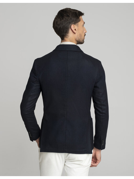 Borgio Borgio Marynarka sommariva_g Granatowy Slim Fit