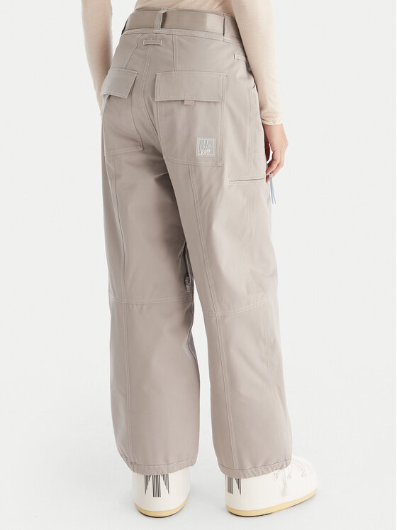 Roxy Roxy Snieglenčių kelnės Chloe Kim PT ERJTP03300 Pilka Relaxed Fit