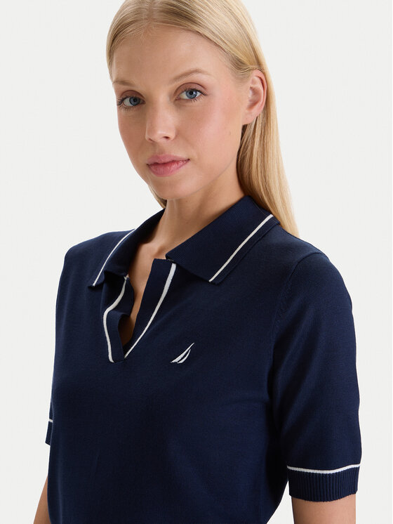 Nautica Nautica Пуловер W126-NALPO-1004-19X Тъмносин Regular Fit