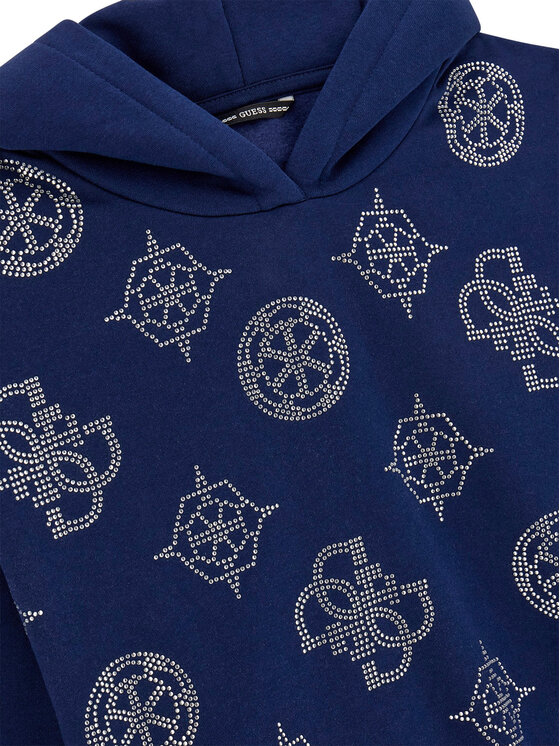 Guess Guess Bluză J5BQ09 KCKF2 Bleumarin Relaxed Fit