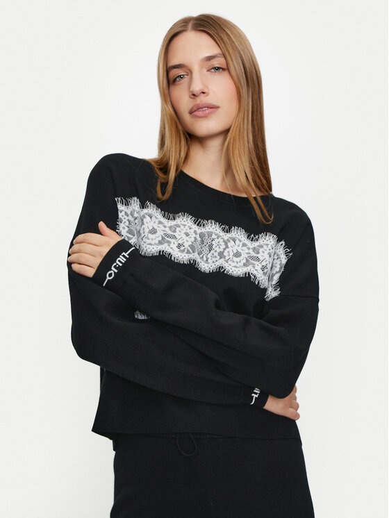Liu Jo Sport Liu Jo Sport Sweter TF4220 MS63L Czarny Regular Fit
