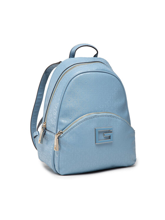 guess light blue backpack