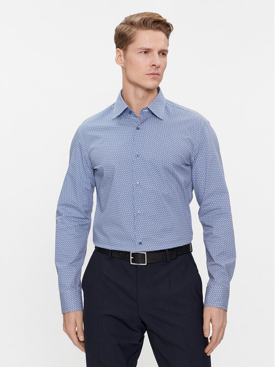 BOSS Boss Košulja H-Hank-Kent-C1-214 50478620 Plava Slim Fit