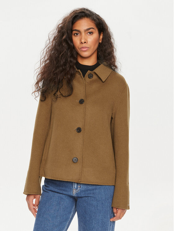 Női Átmeneti kabát Tommy Hilfiger, Méret: 42, Barna, WW0WW42625