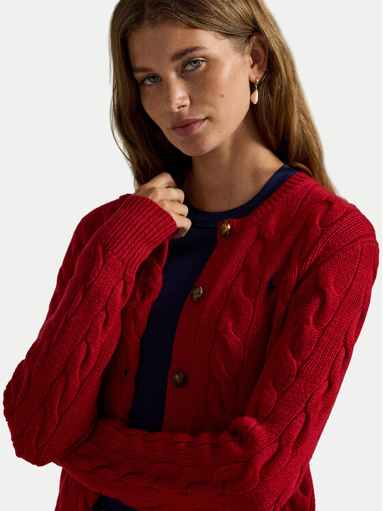 Polo Ralph Lauren Polo Ralph Lauren Cardigan 211972104013 Rosso Slim Fit