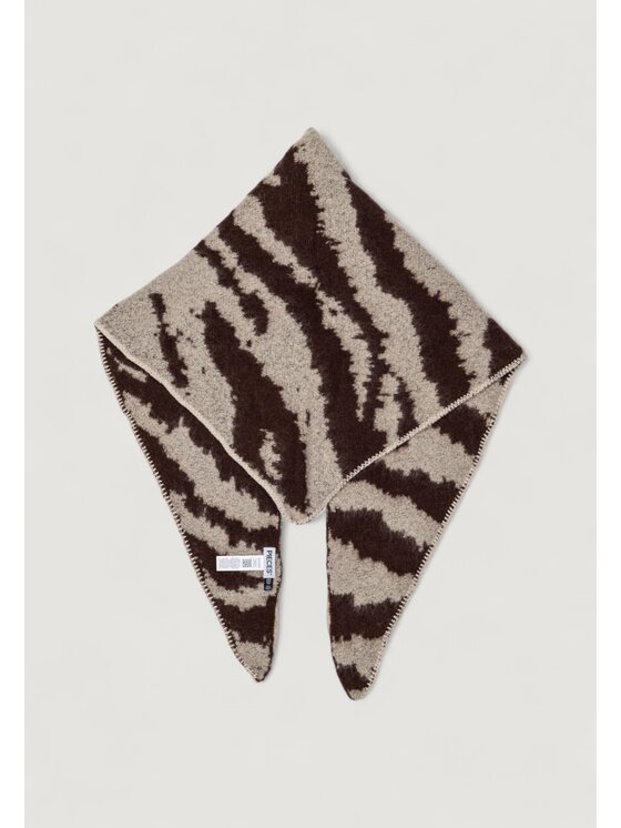 Pieces Pieces Sciarpa Pcjanimal Triangle Scarf Bc Grigio