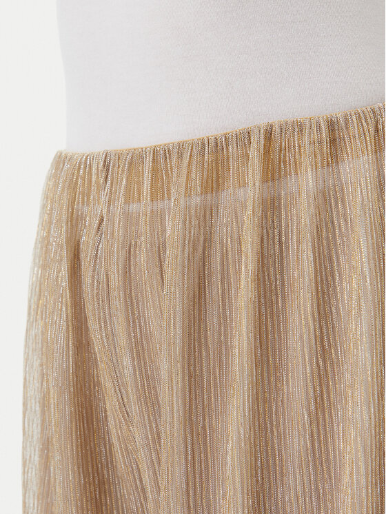 MAX&Co. MAX&Co. Spodnie materiałowe Raiment 2516781033200 Złoty Wide Leg