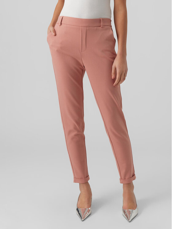 Vero Moda Chino Hlače Maya 10225280 Roza Regular Fit