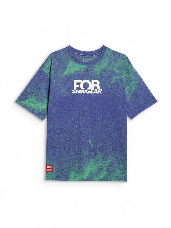 4F 4F T-Shirt FOB Fioletowy Loose Fit