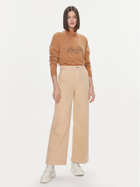 Liu Jo Liu Jo Rollkragenpullover MF3432 MS14G Braun Regular Fit