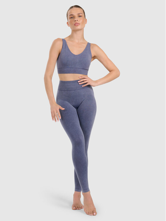 4F 4F Biustonosz sportowy YOGA Granatowy