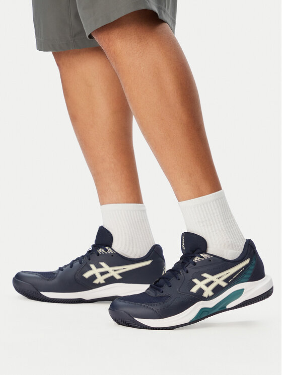 Asics Обувки за тенис Gel-Dedicate 9 Clay 1041A547 Тъмносин