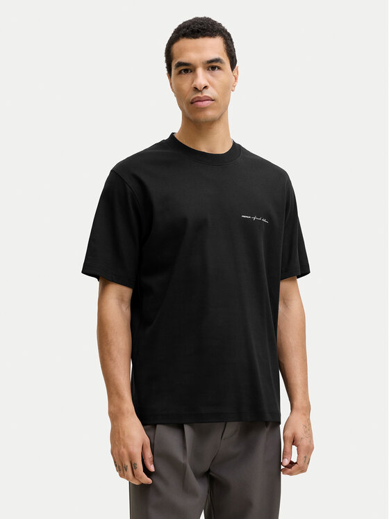 Jack & Jones Tricou Owen 12292397 Negru Relaxed Fit
