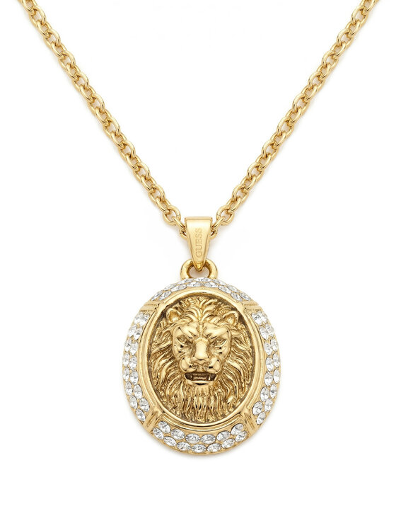 Guess Guess Naszyjnik JUBN06 189JW Złoty