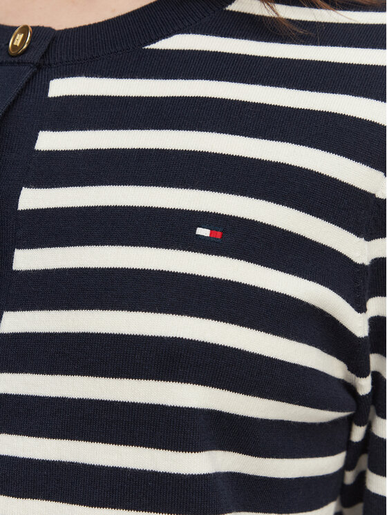 Tommy Hilfiger Tommy Hilfiger Kardigan WW0WW42370 Granatowy Regular Fit