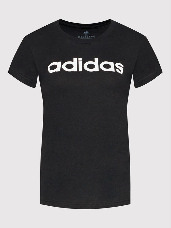 adidas adidas T-Shirt Loungewear Essentials Logo GL0769 Schwarz Slim Fit