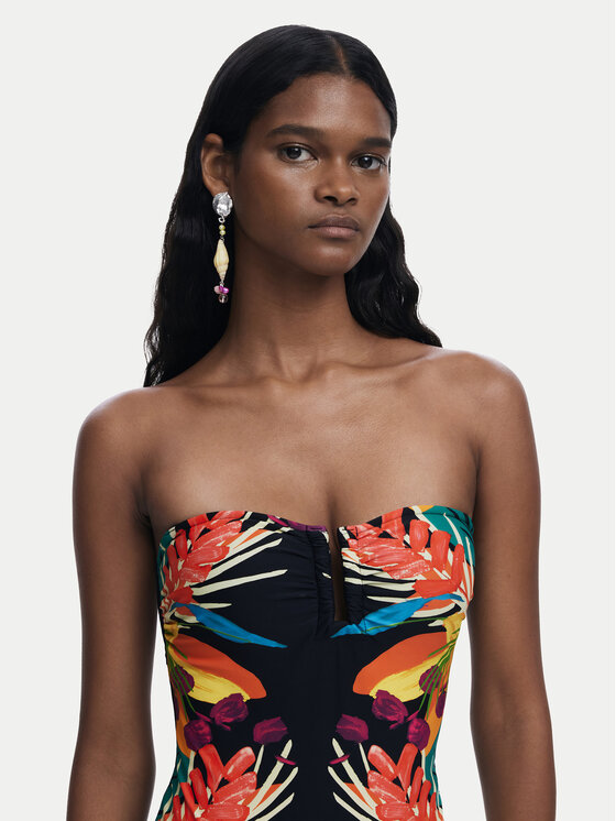 Desigual Desigual Jednodílné plavky Bahamas 25SWMK09 Černá